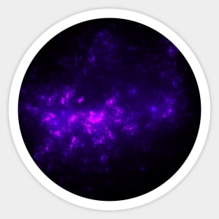 Purple Galaxy Blast Sticker